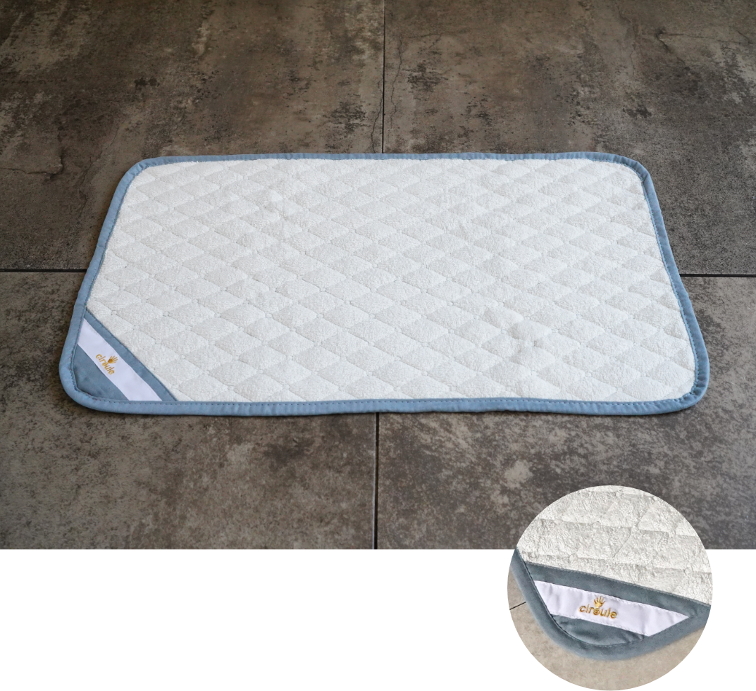 Recovery Mat Surface: Off-White × Pale Blue